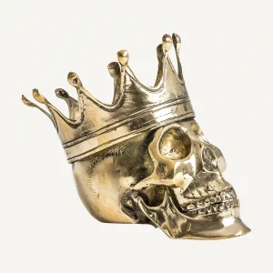 Figura Calavera en Color Bronce