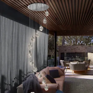 Lampara 12 Luces Aquaria Cromo