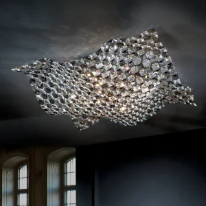 Plafon 5 Luces Saten Gde