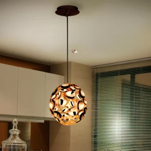 Lampara 1 Luz Narisa Ø18 Oro Rosa