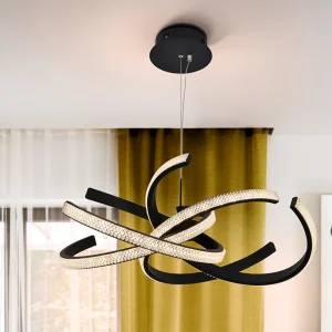 Lampara Ring Ii Negro 70Ø