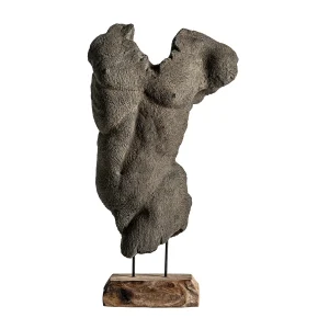 Busto Man en Color Gris/Natural