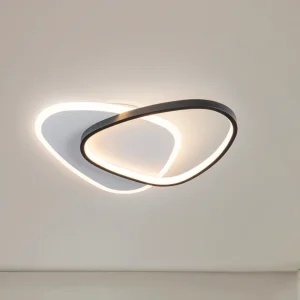 Romo Plafon Aplique Blanco Negro