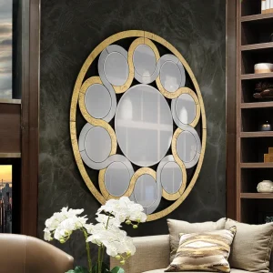 Espejo Zendaya Oro 120Ø