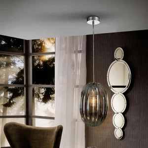 Ovila Lamp 1 Luz Smoke 20Ø