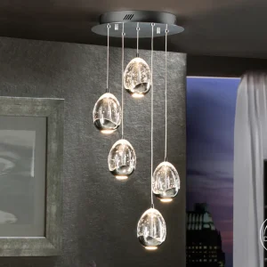 Lampara Ø30 Rocio 5 Led Cromo