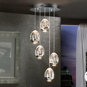 Lamp.Led Rocio Cromo 5 Lucesdimableable