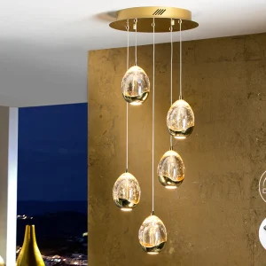 Lamp.Led Rocio Oro 5 Luces Dimableable