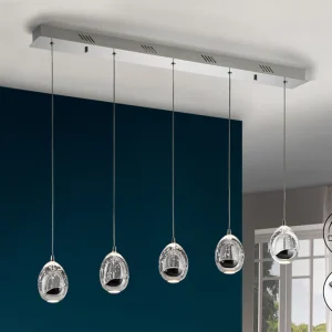 Lamp.Led Rocio Cromo 5 Lucesdimableable