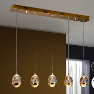 Lamp.Led Rocio Oro 5 Luces Dimableable