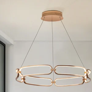 Colette Lampara Ø80 Oro Rosa Dimable