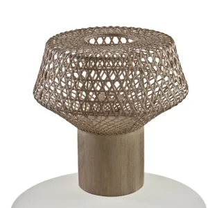 Pantalla y base de lámpara para exterior