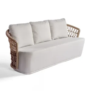 Sofá de cuerda y aluminio estructura red