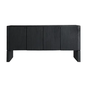 Aparador Weida en madera de mango negro negro – Estilo Contemporáneo