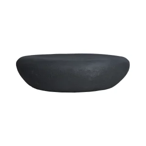 Mesa de Centro Cholet en hormigón armado negro negro acabado rugoso – Estilo Contemporáneo