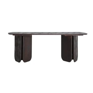 Mesa Comedor Seissan en madera de mango marrón marrón – Estilo Contemporáneo