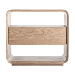 Mesita de Noche Lira en madera dm marrón claro marrón claro – Estilo Contemporáneo