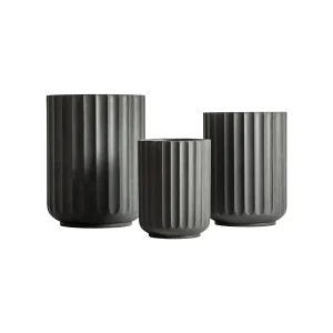 Set Tavo en cerámica gris gris – Estilo Contemporáneo