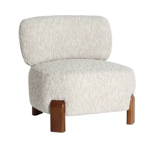 Sillón en poliéster beige beige – Estilo no definido