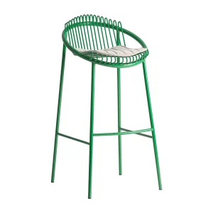 Taburete Brienz en hierro verde verde – Estilo Contemporáneo