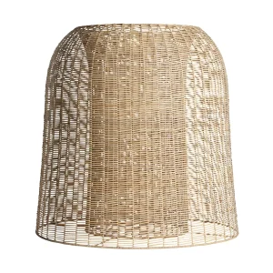 Macetero Malla en ratán marrón – Estilo Contemporáneo