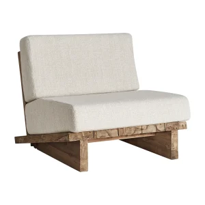 Sillón Pure en madera de teka reciclada marrón – Estilo colonial