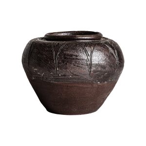 Macetero en cerámica tonos marrones – Estilo no definido