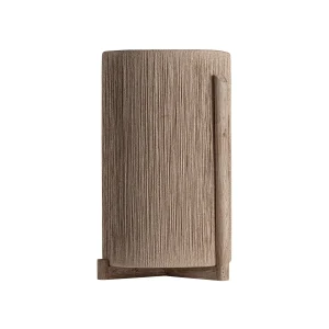 Macetero Jacquard en madera de mango marrón – Estilo Contemporáneo