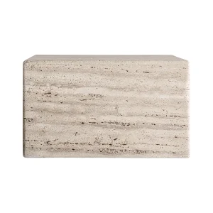 Mesa de Centro Rapolano en travertino beige – Estilo art deco