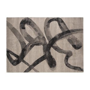 Alfombra Dabhe en poliéster beige – Estilo Clásico