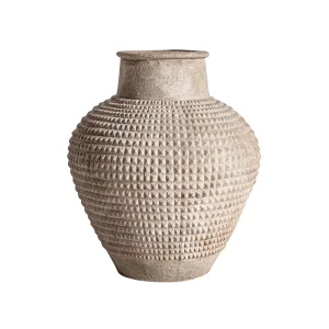 Tinaja Donie en cemento beige – Estilo Clásico