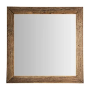 Espejo Norvik en madera de olmo marrón – Estilo Contemporáneo