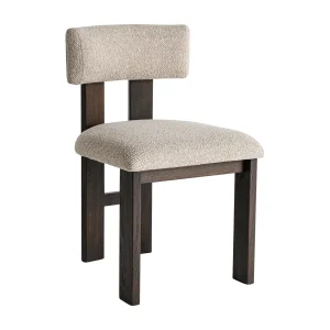 Silla Evje en poliéster beige – Estilo Contemporáneo