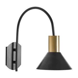 Aplique Seb en hierro negro – Estilo art deco