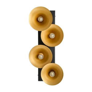 Aplique Lymouse en hierro dorado – Estilo art deco