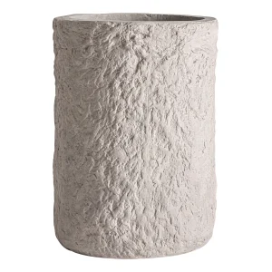 Macetero Brod en cemento blanco roto – Estilo Contemporáneo