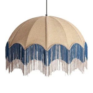 Lámpara de Colgar en yute beige – Estilo no definido