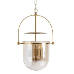 Lámpara de Colgar en cristal marrón ahumado – Estilo no definido