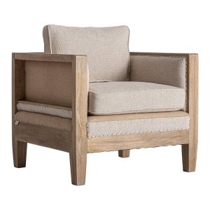 Sillón Grube en madera abedul marrón – Estilo Clásico