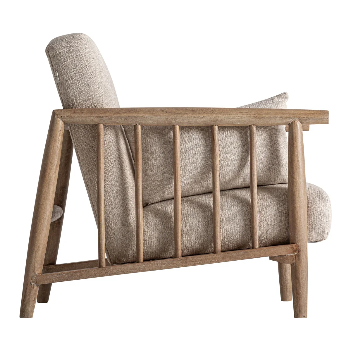 Sillón Grebin en madera abedul marrón – Estilo Contemporáneo - Imagen 4