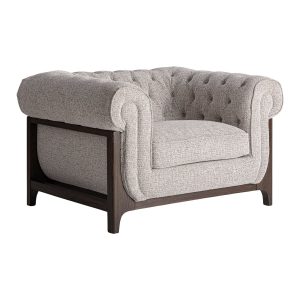 Sillón Ipswich en madera de fresno marrón – Estilo Clásico
