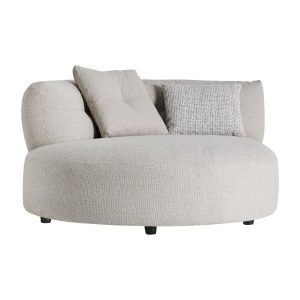 Sofá Modular Brenod en poliéster blanco roto – Estilo Contemporáneo