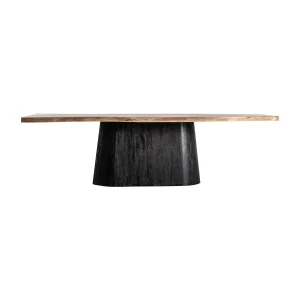 Mesa Comedor Knaith en madera de mango negro – Estilo Contemporáneo