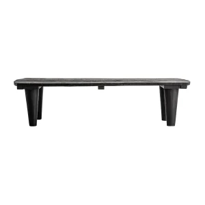 Mesa de Centro Allons en madera recuperada negro – Estilo Clásico
