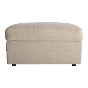 Módulo Sofá Reposapiés Otley en poliéster topo – Estilo Clásico