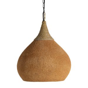 Lámpara de Colgar Swolgen en resina terracota – Estilo boho