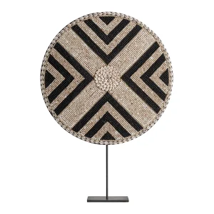 Figura Decorativa en bambú tonos neutros – Estilo Contemporáneo