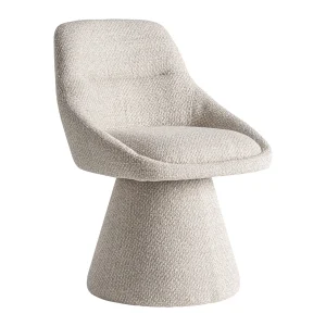 Sillón Giratorio Essen en algodón beige – Estilo Contemporáneo