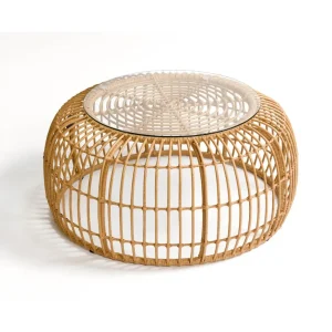 Mesa de centro de ratán para exterior